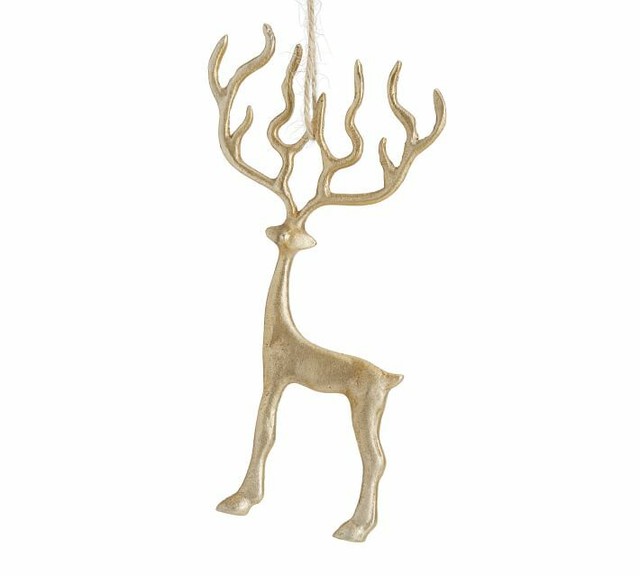 Pottery Barn Merry Reindeer Ornament For Sale Online