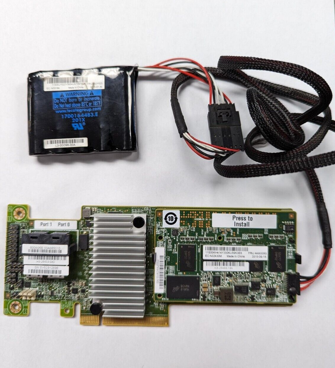 IBM 46C9111 SERVERAID M210 SAS/SATA CONTROLLER 46C9110 W/1GB CACHE
