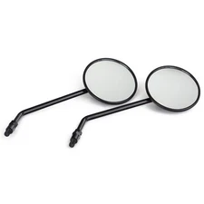 A-Pro Mirrors 10mm Pair Black Universal Mirrors Scooter Motorcycle Approved
