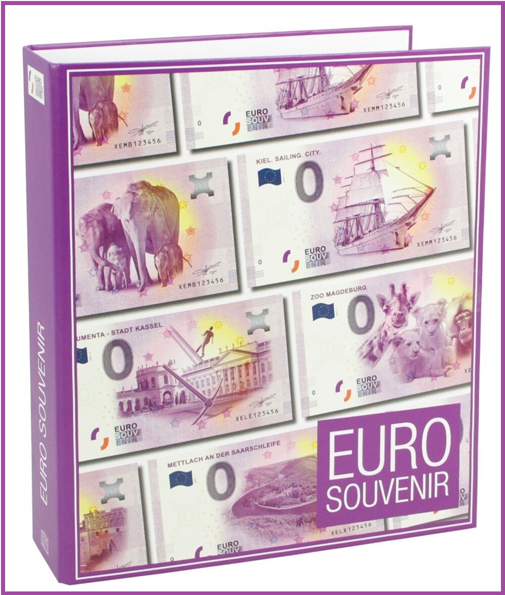 WUSJCOF Geldsammelhüllen – 10 Seiten, 60 Taschen, Doppelseitig, 11-Loch, Für Euro, Banknoten, Coupons, In Ringordner