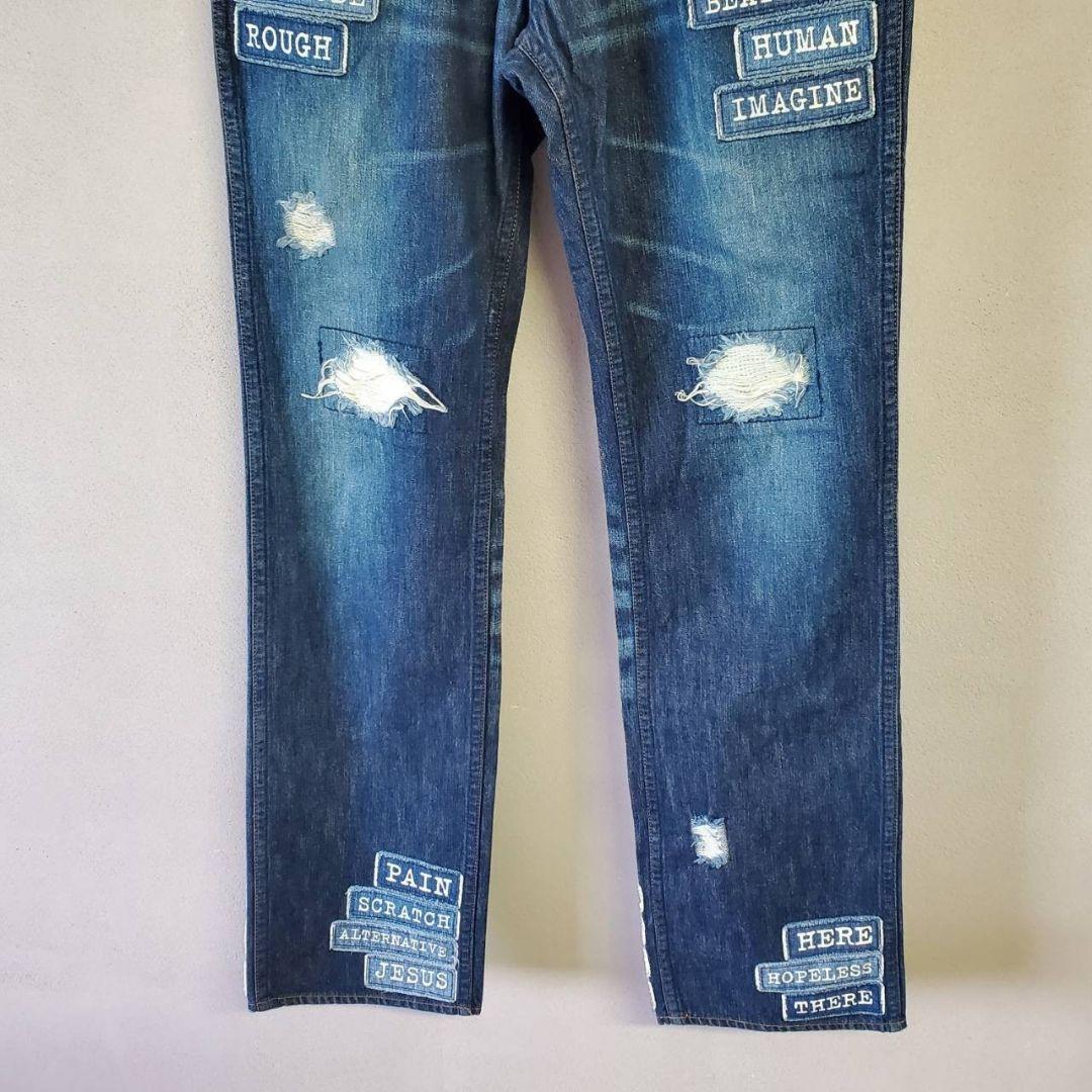Number Nine Denim Pants 02Ss Modern Age Patch Damage Number Nine Denim Pants 02Ss Modern Age Patch Damage