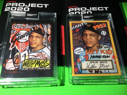 (2) Topps Project 2020 WILLIE MAYS #61 & #80   (in Stock) In Hand W/boxes (2)