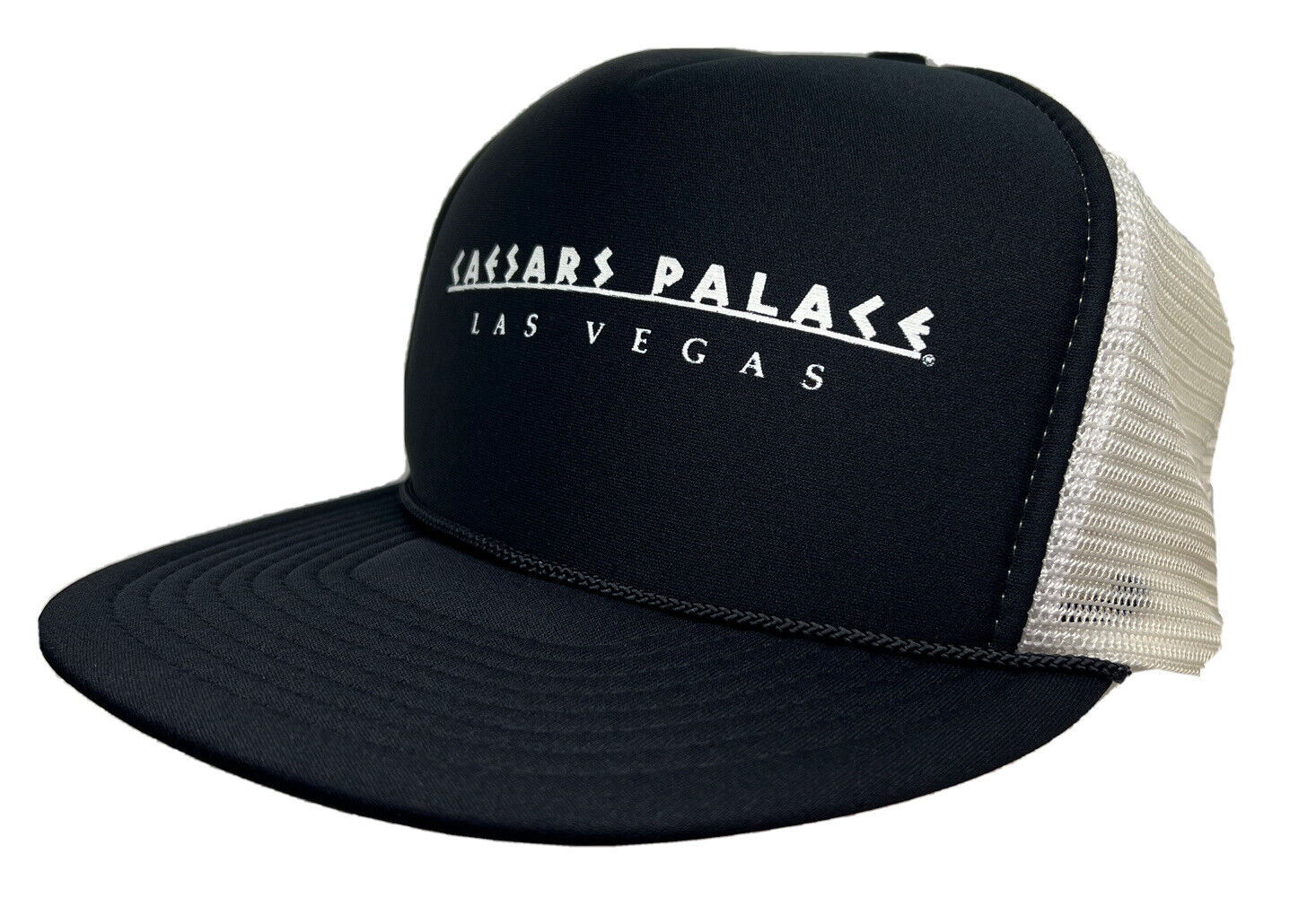 Vintage Caesars Palace Hat Cap Snap Back White Me… - image 1