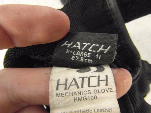 Hatch schwarz Klettverschluss geschlossen Mechaniker dehnbar X-Large Handschuhe 33928 - Bild 7 von 7