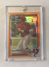 CHRISTIAN ENCARNACION-STRAND 2021 BOWMAN 1ST ORANGE /25 