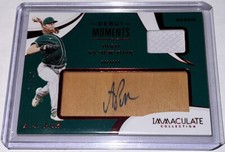 2020 Panini Immaculate Debut Moments Relics 27/49 AJ Puk #DM-AP Rookie Auto RC