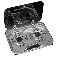 DOMETIC SMEV PI8022 PIEZO TWO BURNER GAS HOB CALOR LPG CARAVAN MOTORHOME BOAT