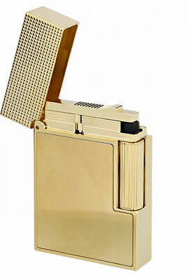 S.T. Dupont Line 2 SMALL, Perfect Ping Brushed Gold Lighter