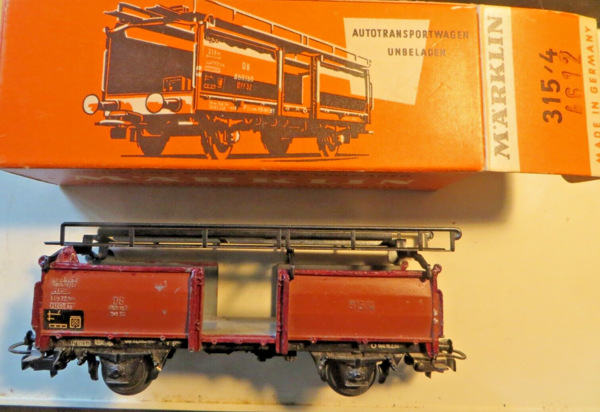 Märklin H0 315/4 / 4612 Autotransporter in OVP aus 06/56 | eBay