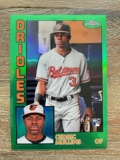 2019 Topps Chrome Cedric Mullins 1984 Green Refractor #84TC-4 /99 RC rookie