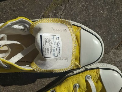 converse basse donna giallo