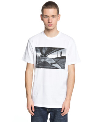 DC Wes Switch Blunt Kurzarm T-Shirt in Schneeweiß