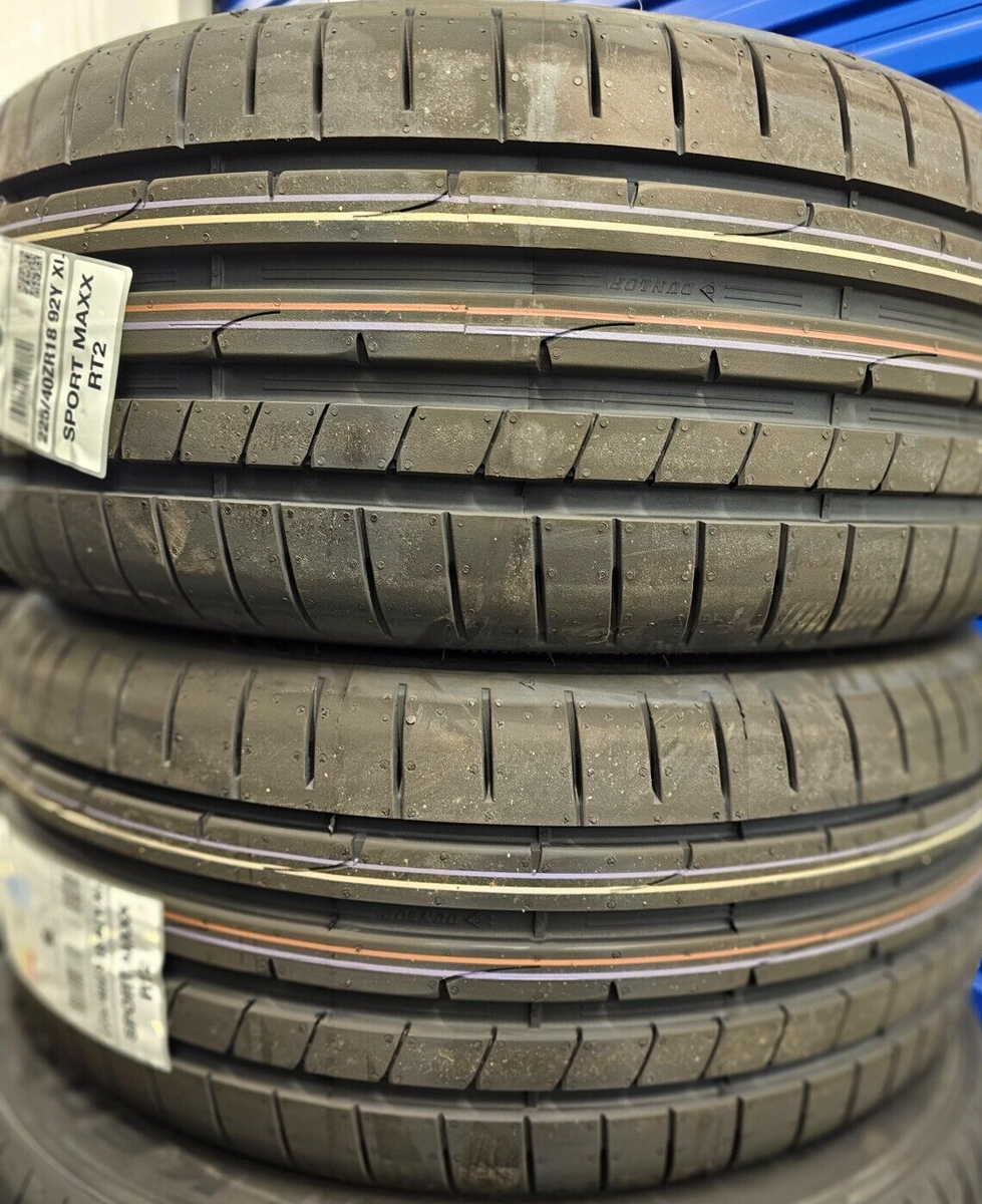 2X NEW DUNLOP SPORTMAXX RT2 225/40 ZR18 XL 92Y UHP CAR TYRES 225