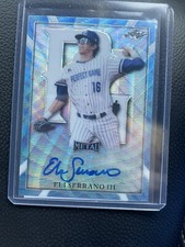 Eli Serrano III 2021 Leaf Perfect Game Auto All American Platinum Wave 1/1