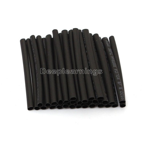 127Pcs Black Glue Weatherproof Heat Shrink Sleeving Tubing Tube Assortment Kit - Picture 2 of 4
