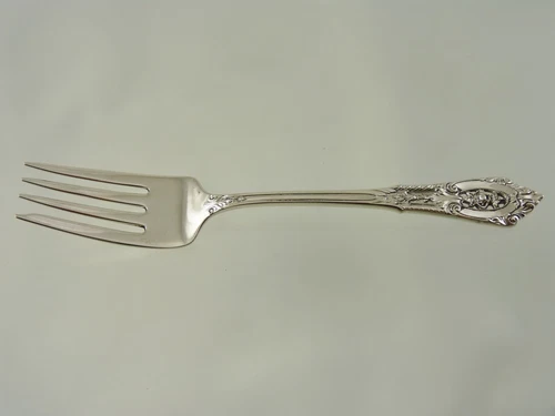 ROSE POINT 1934 SALAD OR DESSERT FORK BY WALLACE STERLING