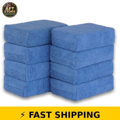 Simple Houseware Microfiber Foam Applicator 8-Pack - Blue