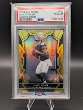 2022 Panini Certified Malik Willis Mirror Gold Rookie #103 /25 PSA 10 Titans