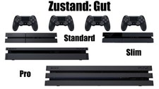 PlayStation 4 Slim/Pro 500GB/1TB PS4  PS 4 Jet Black schwarz Zustand: Gut