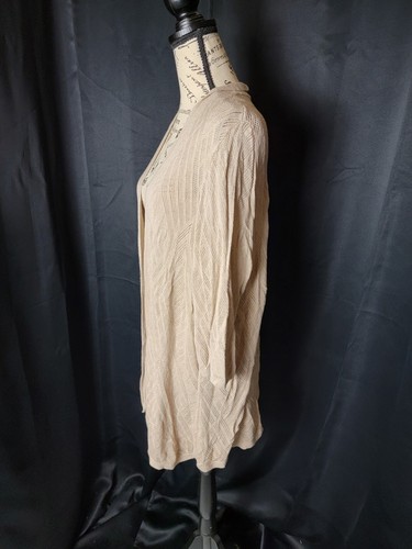 Croft & Barrow beige Damenstrickjacke Größe 2X - Bild 3 von 7