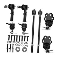 Set of 8, Front Upper Lower Ball Joint, Inner Outer Tie Rod End,