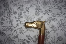 Brass Horse head handle walking stick