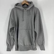 Pherrows Sportswear Hoodie Size 40 Mens Gray Reverseweave Sweatshirt Terry Japan