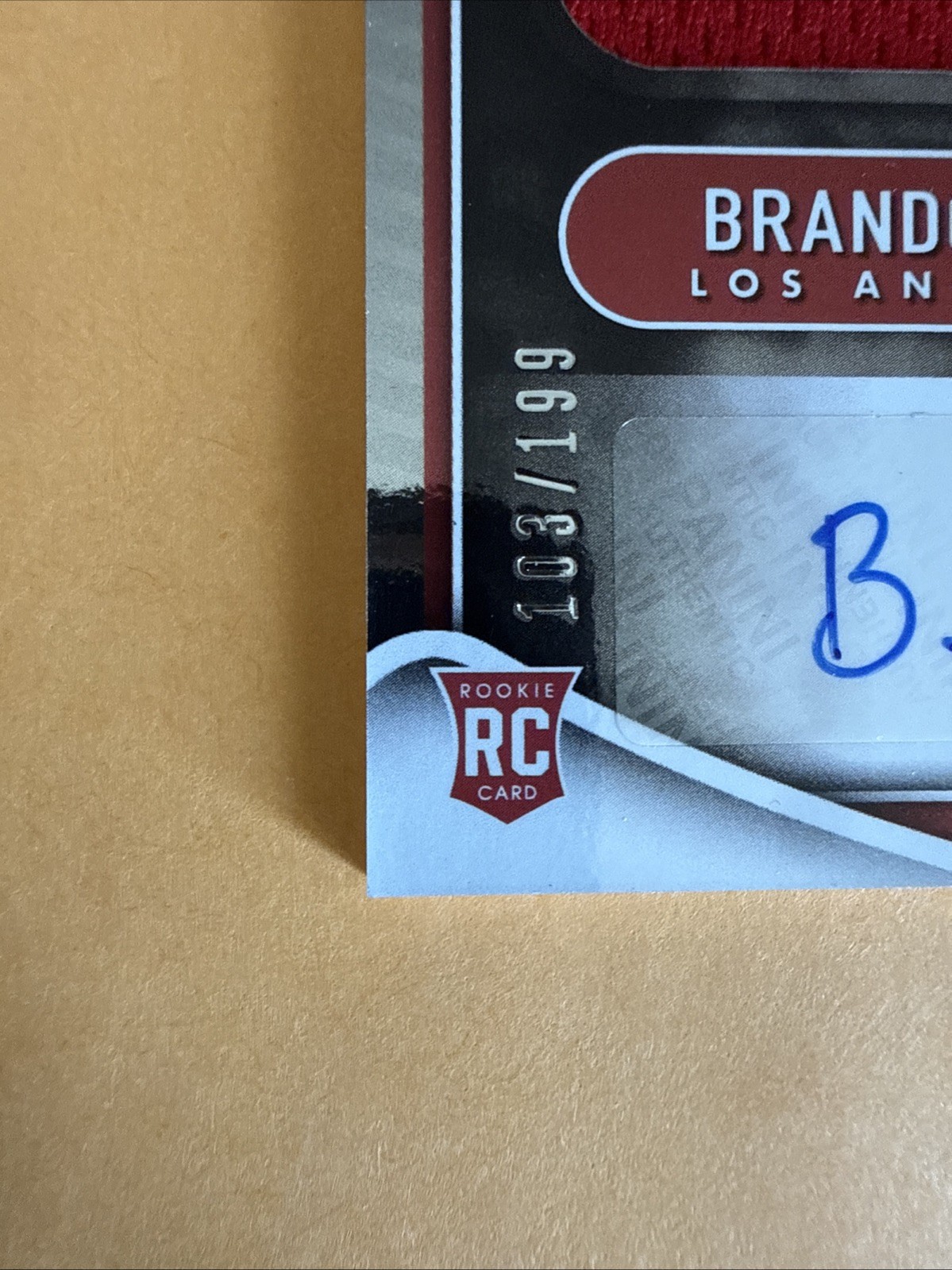2022 Panini BRANDON MARSH 💎 Rookie Patch Auto Blue /199 & JESUS LUZARDO Auto RC view 8