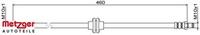 Metzger 4111833 Bremsschlauch FüR Renault