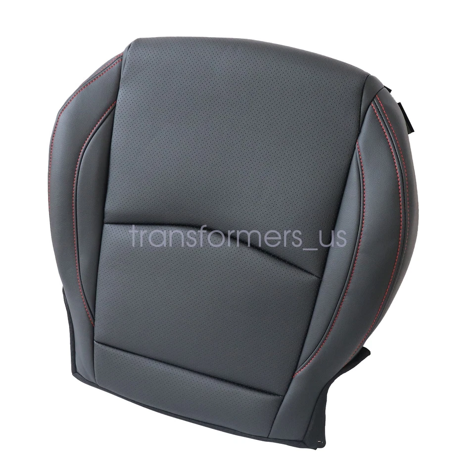 Cubierta de asiento de cuero perforado inferior negra apta para Mazda 3 2014 2015 2016 Foto 4 de 4