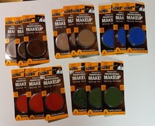 LOT 15 NEW REEL F/X PRO MAKEUP DRK BROWN RED GREEN BLUE LT BROWN .6 OZ EACH