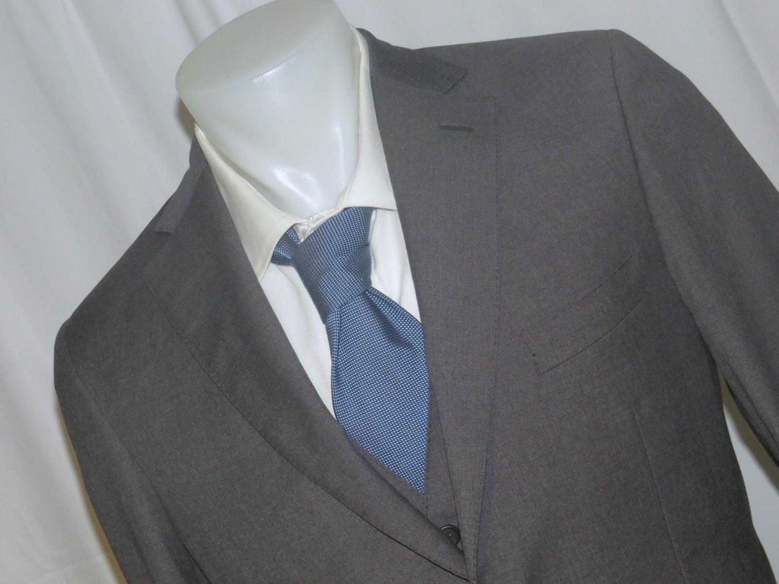 Brioni Custom Made Current Solid Charcoal Two But… - image 7