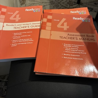 GRADE 4 ASSESSMENT BOOK TEACHER'S MANUAL Ready Gen 2014  Paperback Package 