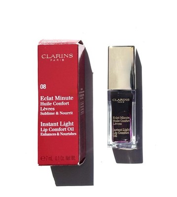 Clarins Instant Light Lip Comfort Oil 08 BlackBerry 7ml