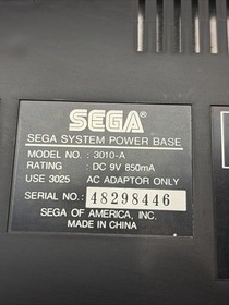 SEGA Master System Console System CIB Complete in Box W/ Styrofoam TESTED