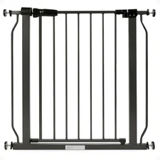 BalanceFrom Walk-Thru Baby/Pet Safety Gate, 29.1-33.8"W, 30"H Graphite(Open Box)