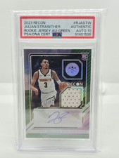 2023 Panini Recon RJA-STW Julian Strawther Rookie Jersey Auto 1/5 PSA Auto 10