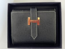 HERMES Ladies wallet - Black - Square Bi-fold Wallet