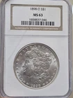 1883-O New Orleans Morgan Silver Dollar,  NGC MS 63 Cracked Case!