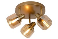 Deckenstrahler Gold Bernstein Schwenkbar Retro H:16.5 Cm E14 Deckenlampe KüChe