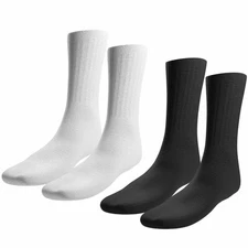 Balec 12 Pairs Men and Women Crew Casual Sports Cotton Socks