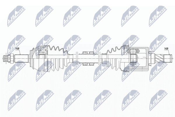 NTY NPW-NS-150 Antriebswelle Vorne Links Passend FüR Nissan Renault-image
