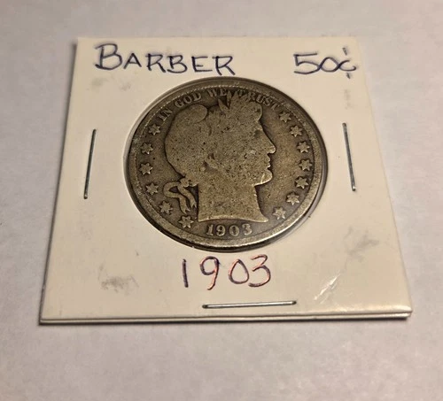 1903 Barber Half Dollar Silver coin rare collectible Combine for free shipping