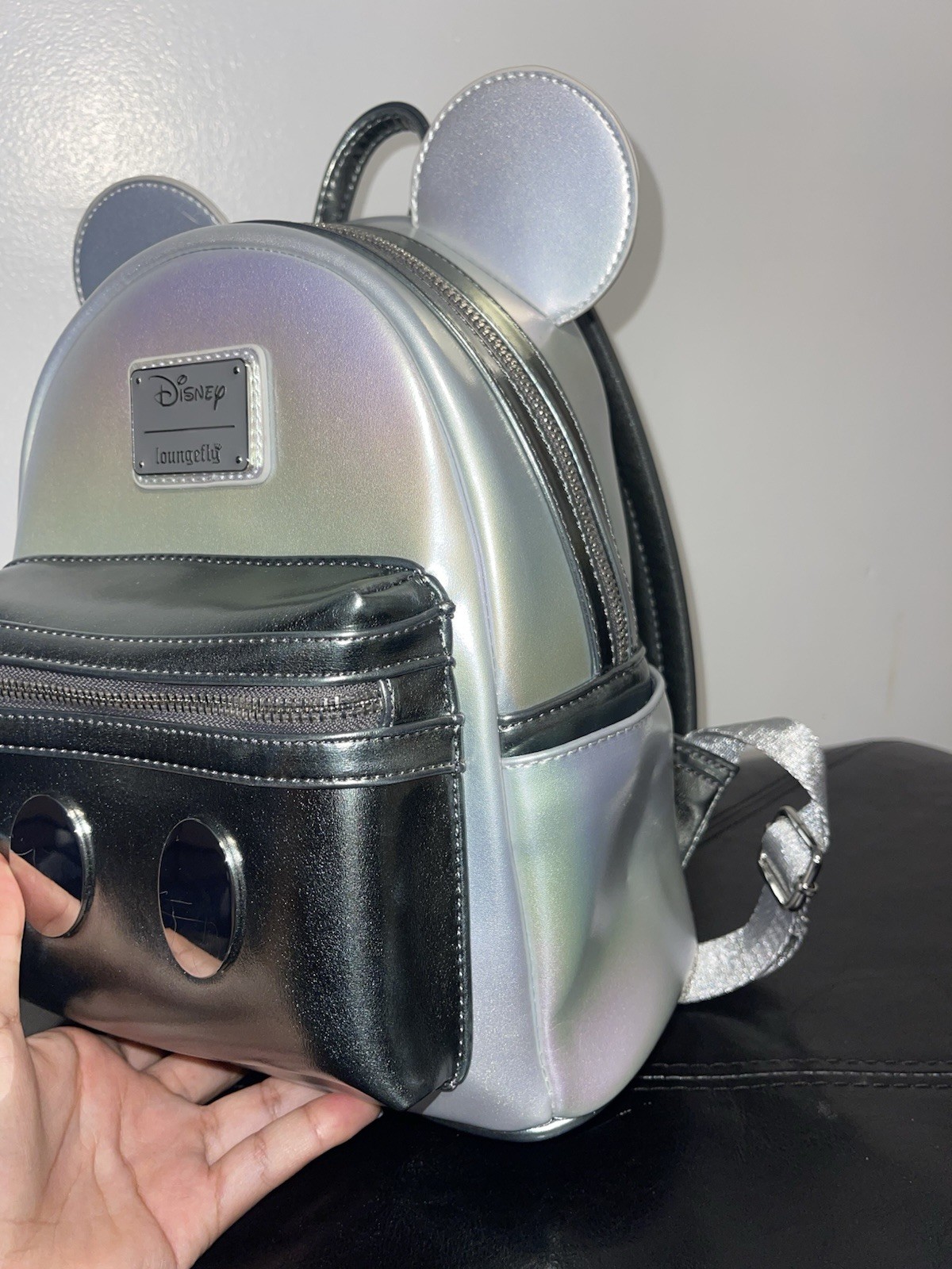 Mickey Mouse Lounge Fly Backpack Unique Platinum … - image 4