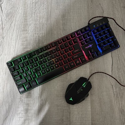 Gaming Keyboard RGB Rainbow Backlit Wired SKYTECH (K-1000)& Mouse (M-1000) Combo