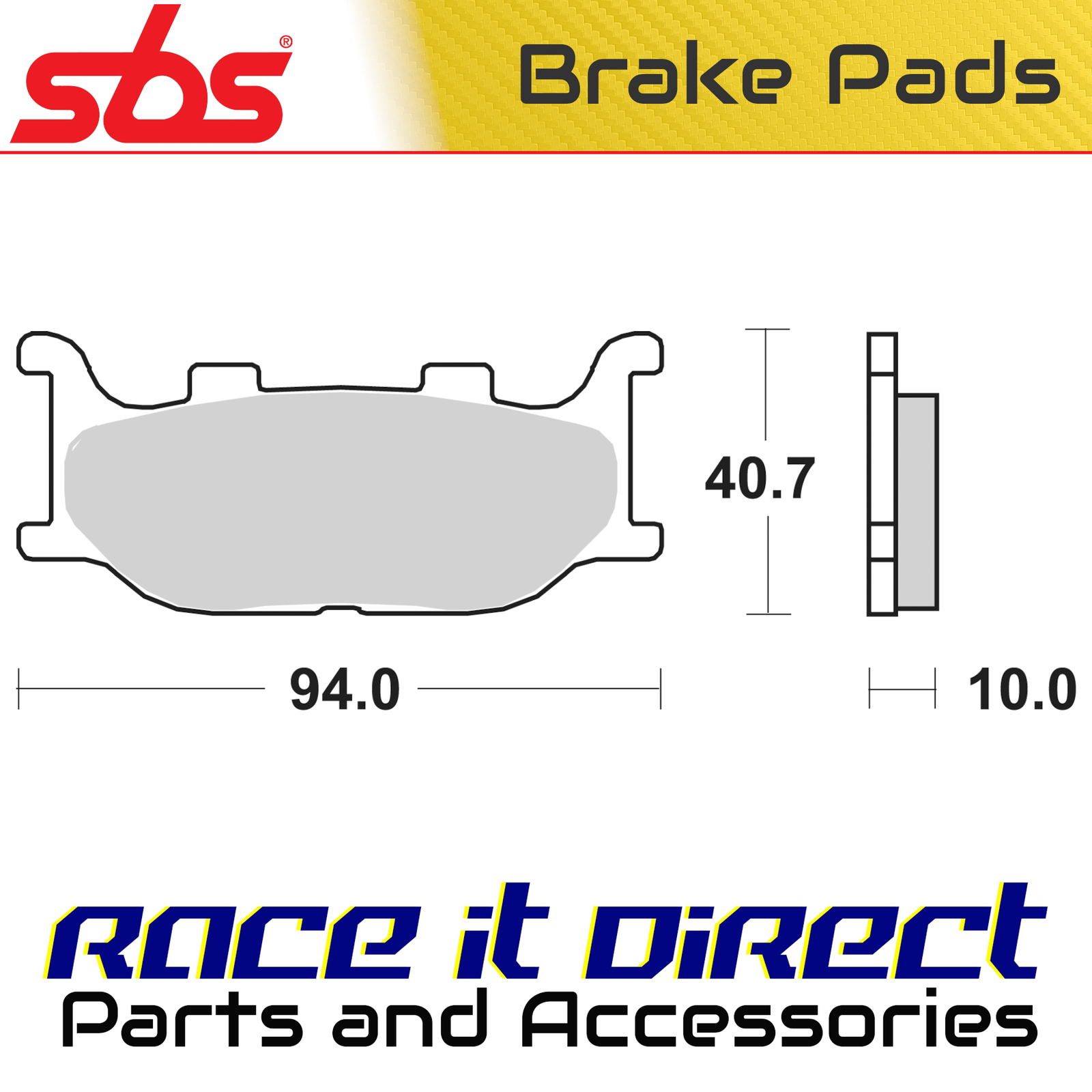 Brake Pads for YAMAHA YP 250 MAJESTY 2000-2003 Front Scooter SBS