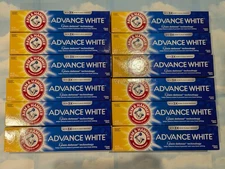 LOT (12) ARM & HAMMER ADVANCE WHITE CLEAN MINT TOOTHPASTE    6 OZ