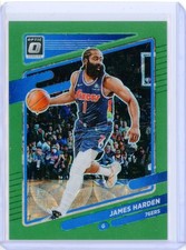 2021-22 Panini Chronicles Asia JAMES HARDEN Donruss Optic Green Jade Prizm 21/44