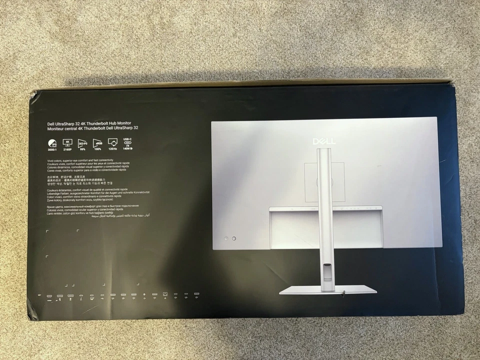 Dell UltraSharp 32 U3225QE 31.5" 4K UHD Monitor OPEN BOX NEW W WARRANTY! - Image 2 of 4