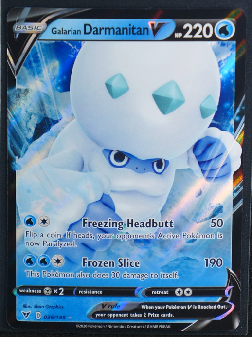 Galarian Darmanitan V Holo Ultra Rare #036/185 SWSH04: Vivid Voltage NM